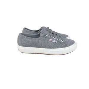 SUPERGA Shoes Grey Wool Blend Sneakers Size Women's 7.5